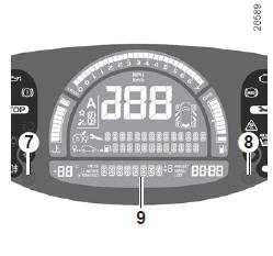 Renault Modus. Afficheurs et indicateurs