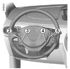 Renault Modus. Commandes