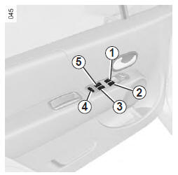 Renault Modus. Lève-vitres