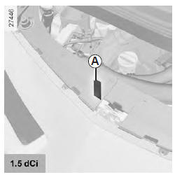 Renault Modus. Plaques d'identification moteur