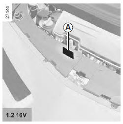 Renault Modus. Plaques d'identification moteur