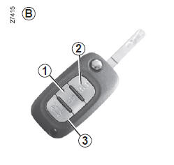 Renault Modus. Déverrouillage/verrouillage du hayon seul